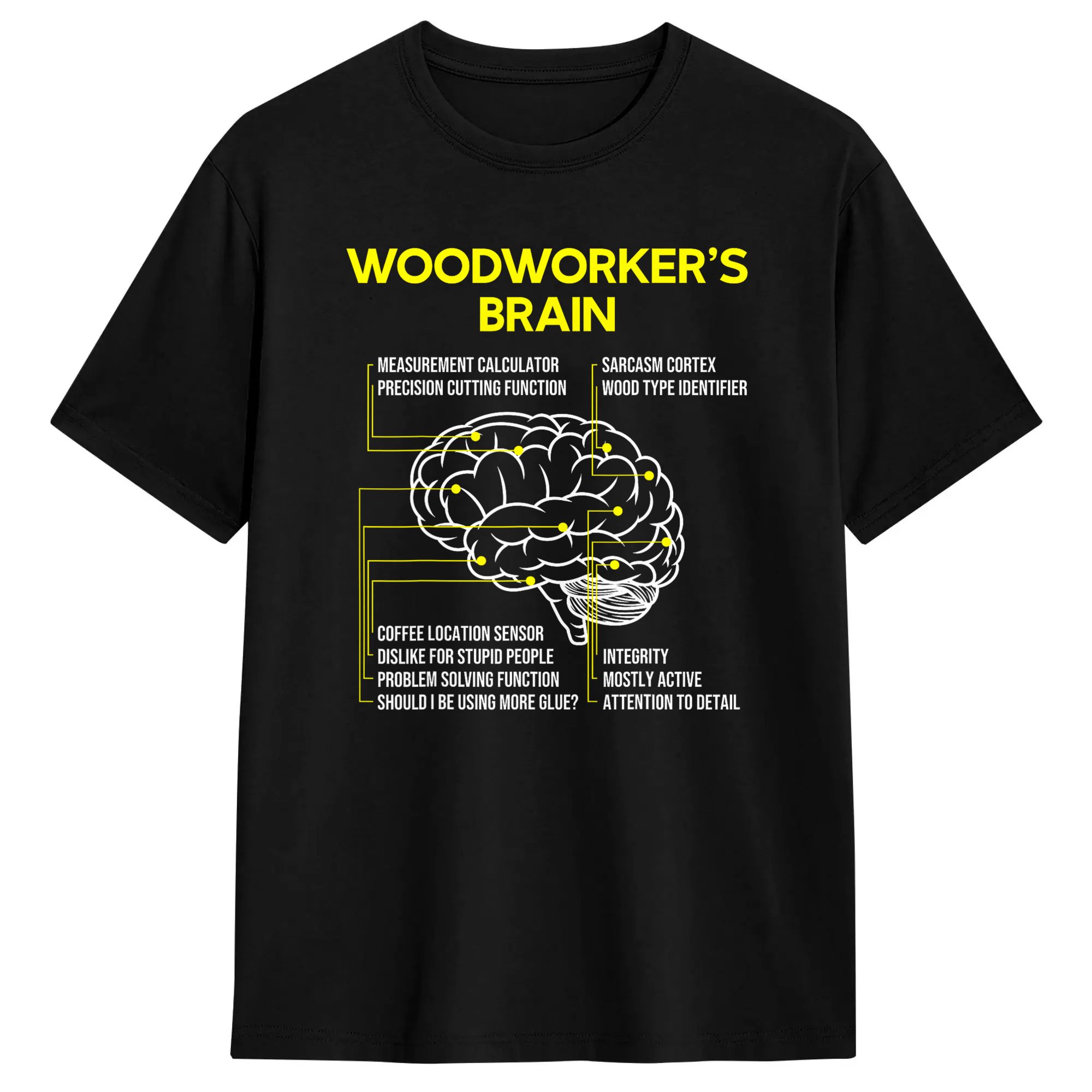 Woodworking Man - Novelty Woodworker‘s Brain Funny Woodworking Carpenter