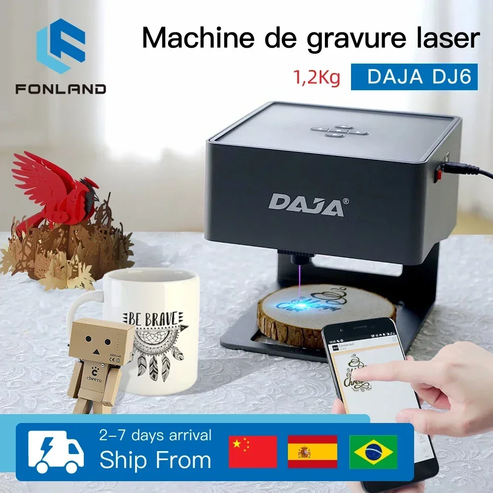 Woodworking Logos - FONLAND DJ6 Laser Engraver CNC DIY
