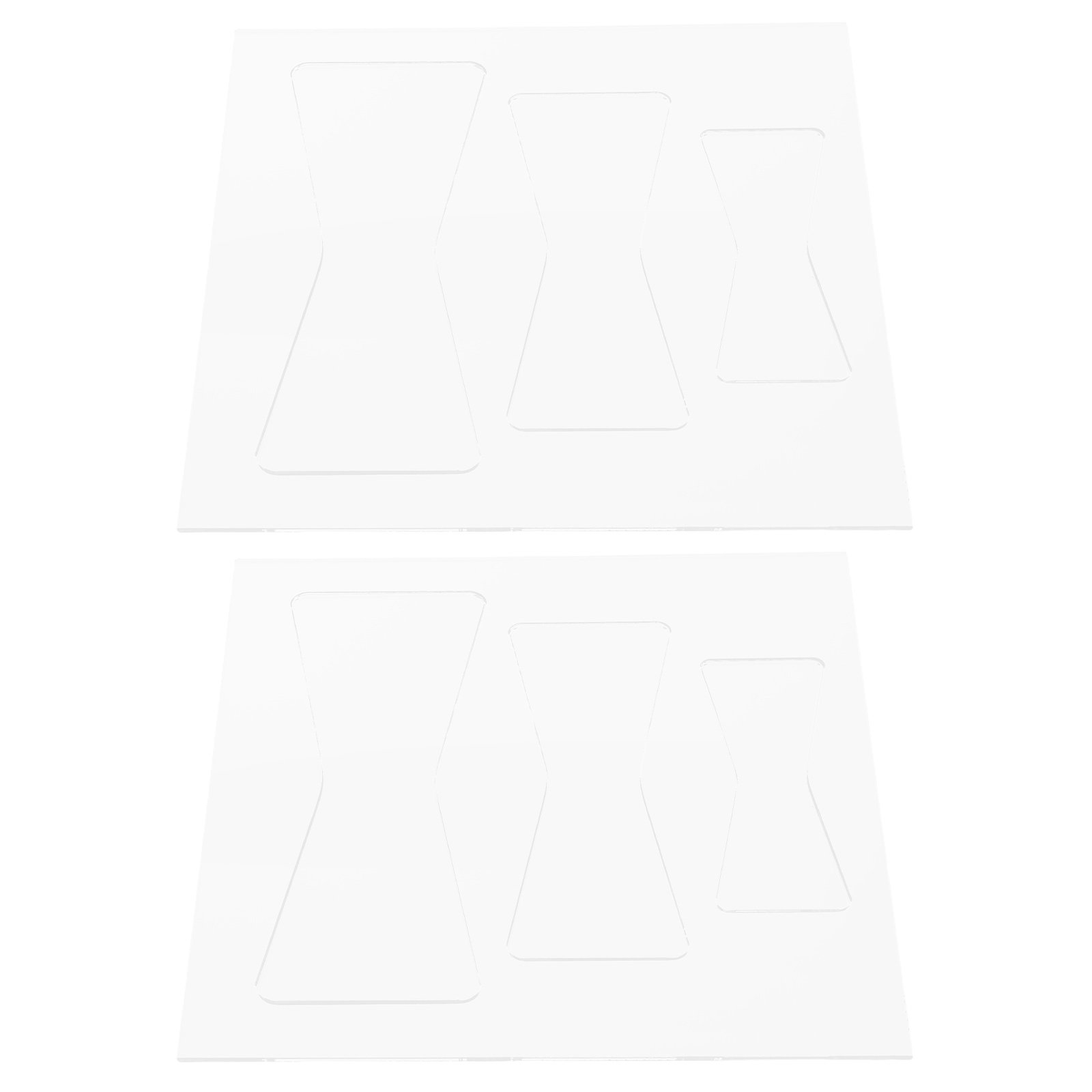 Woodworking Routers - 2Pcs Clear Acrylic Butterfly Router Template