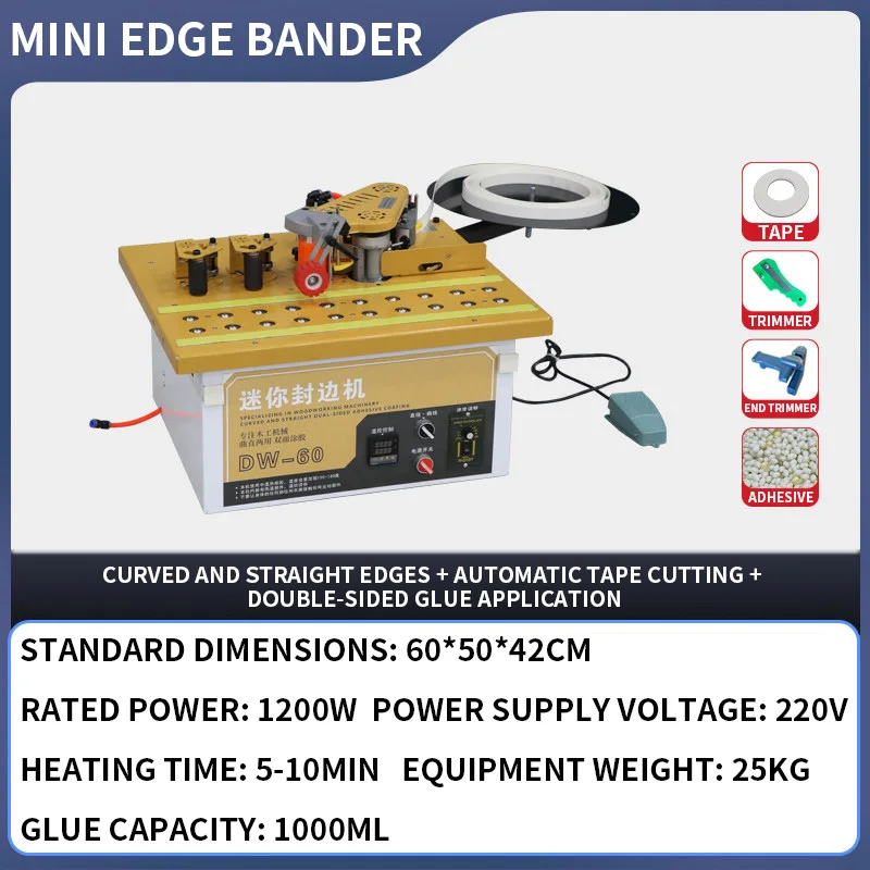 DW-60 Mini Edge Bander, Ball-B – Woodworking Edge Bewertung und Preis