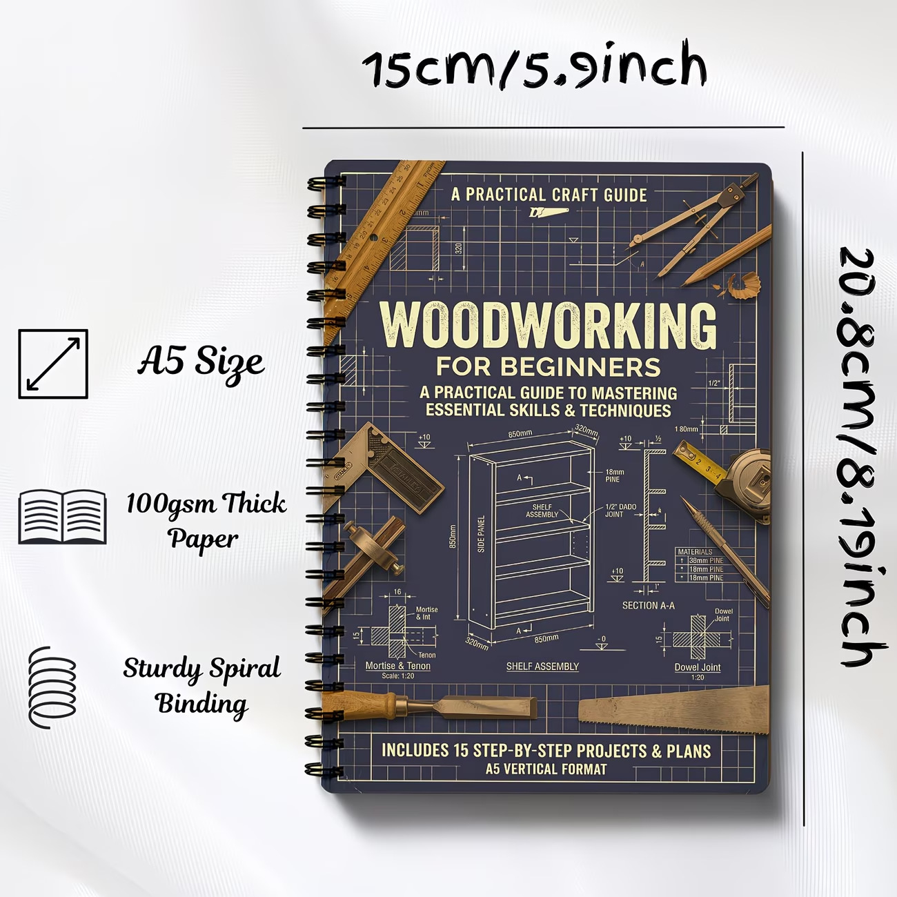 Vintage Sturdy Coil Bound A5 W – Woodworking Book Bewertung und Preis