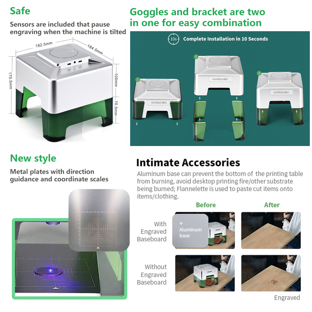 3W Mini Laser Engraver Portabl – Woodworking Logos Bewertung und Preis
