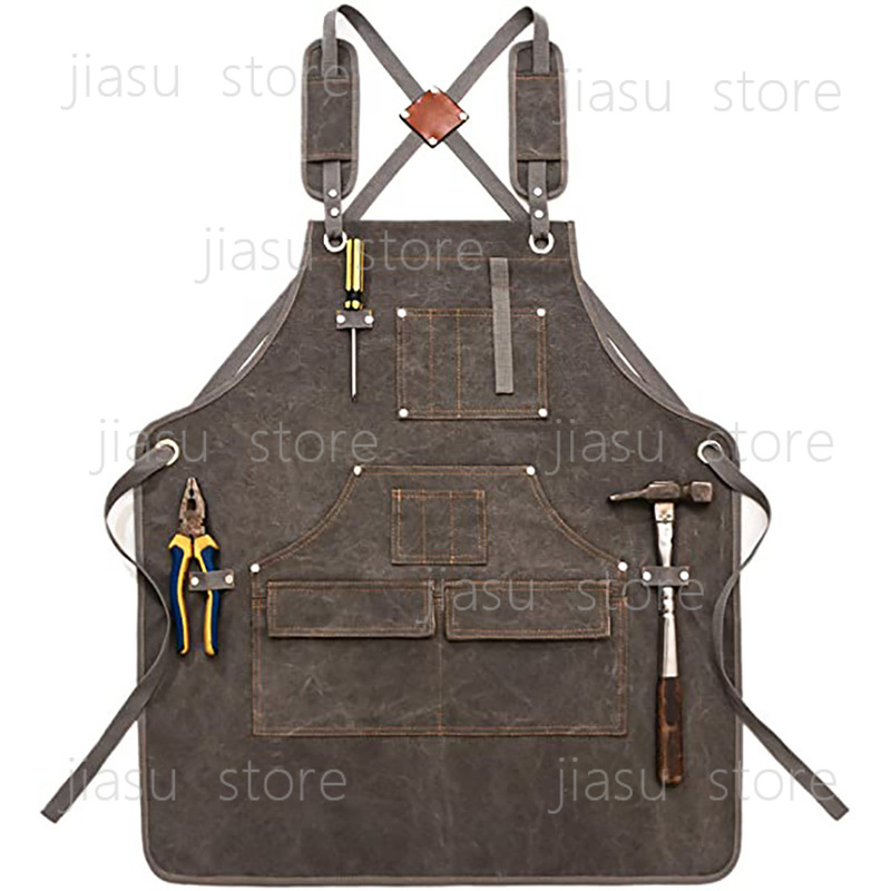 Thick Canvas Tool Apron Custom – Woodworking Logo Design Free Bewertung und Preis