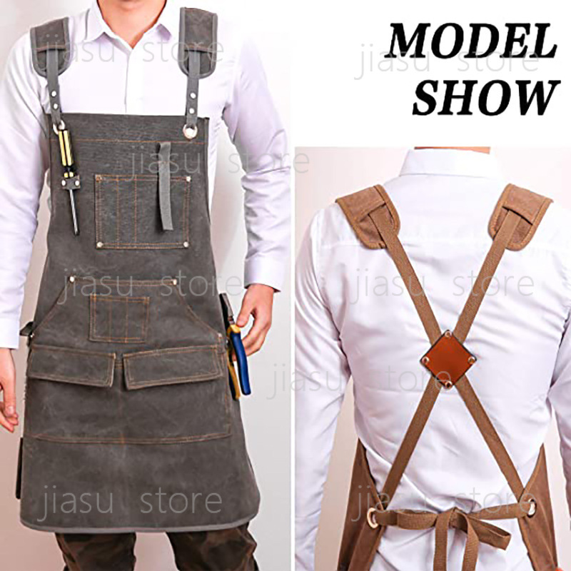 Thick Canvas Tool Apron Custom – Woodworking Logo Design Free Bewertung und Preis