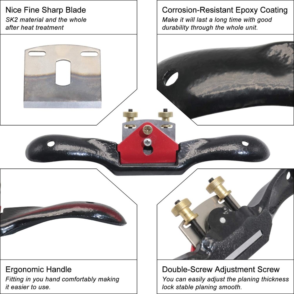 2pcs Adjustable Spokeshave wit – Spokeshave Flat Bewertung und Preis