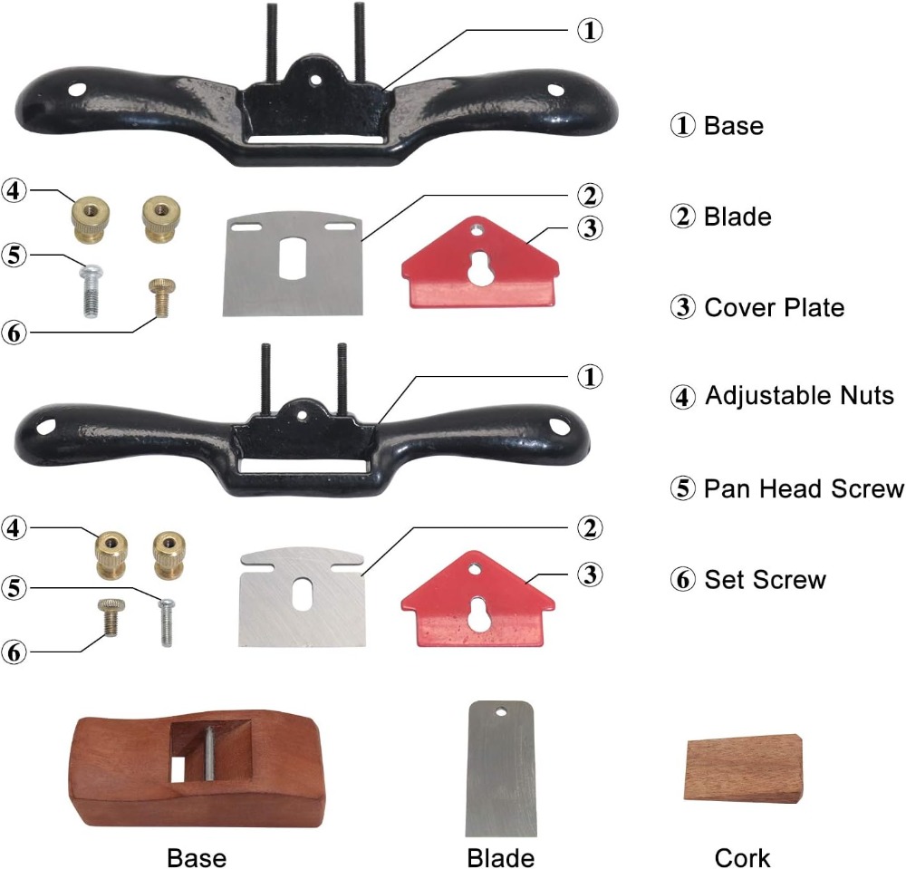 2pcs Adjustable Spokeshave wit – Spokeshave Flat Bewertung und Preis