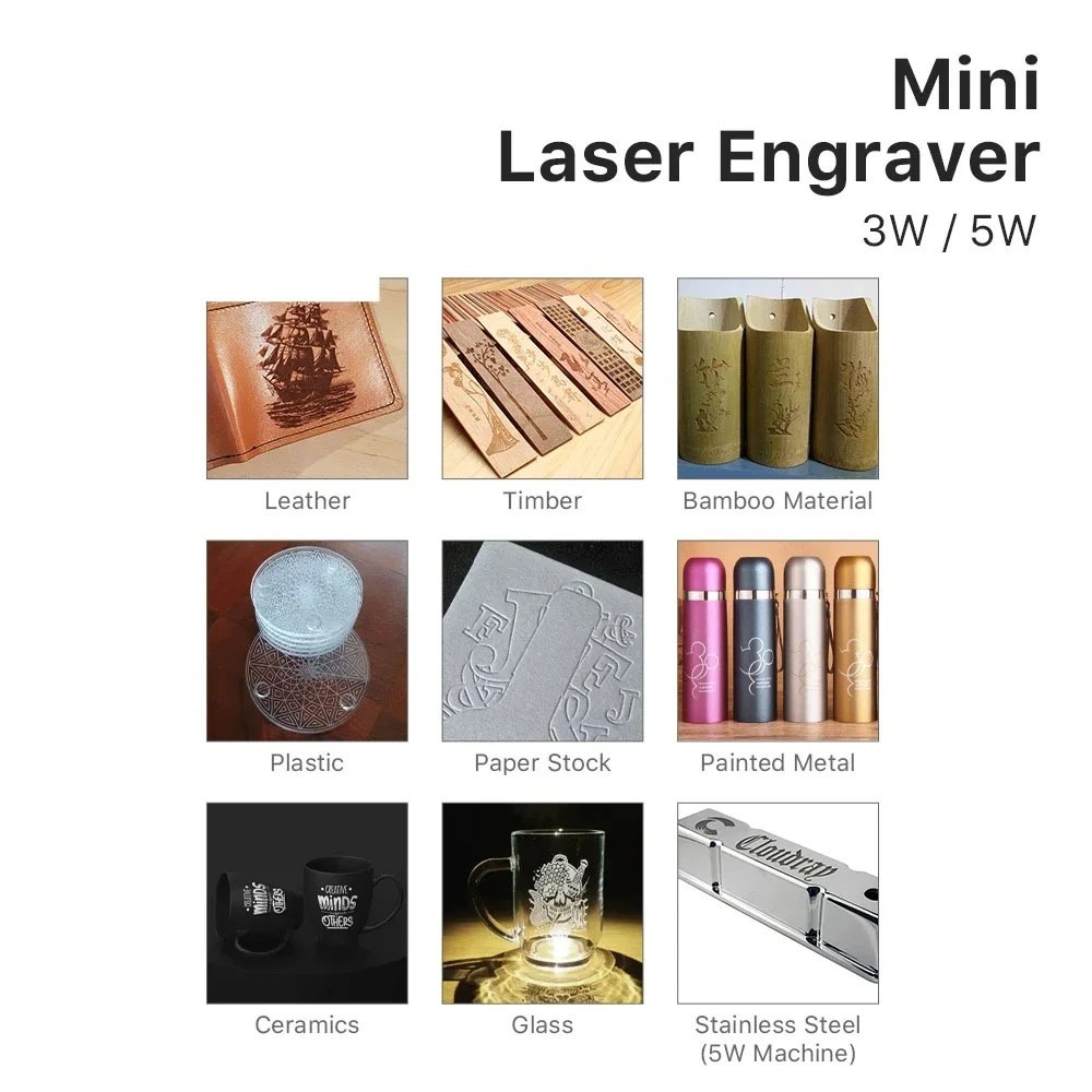 5000mW Mini CNC Laser Engraver – Woodworking Logos Bewertung und Preis