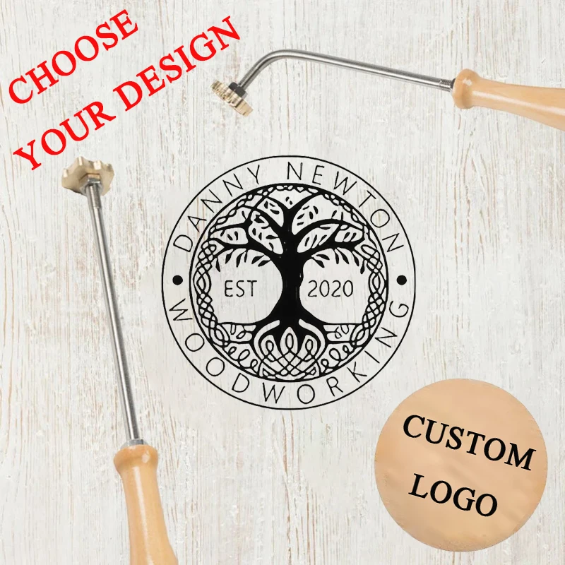 Custom Branding Iron for Food  – Woodworking Logo Design Free Bewertung und Preis