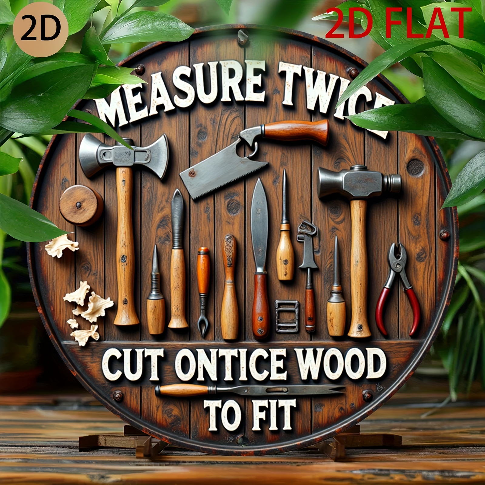 2D planar circular wooden tool – Woodworking Logo Design Free Bewertung und Preis