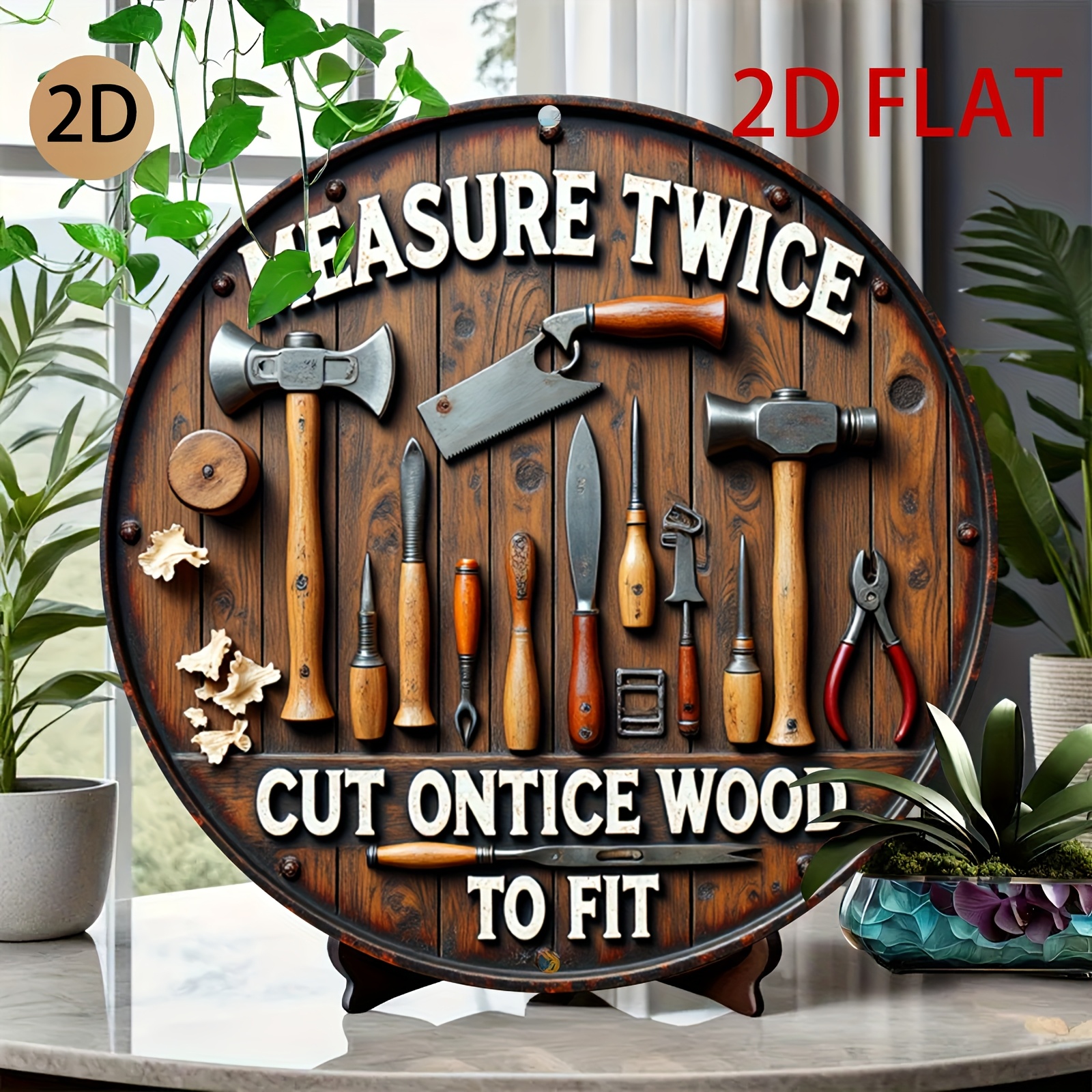 2D planar circular wooden tool – Woodworking Logo Design Free Bewertung und Preis